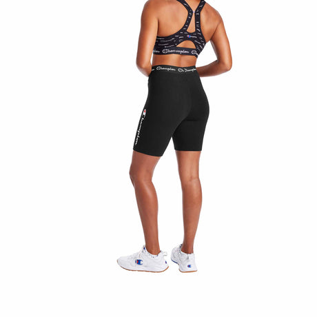 Champion Everyday Bike Short Script Logo short de style cuissard pour femme vue de dos
