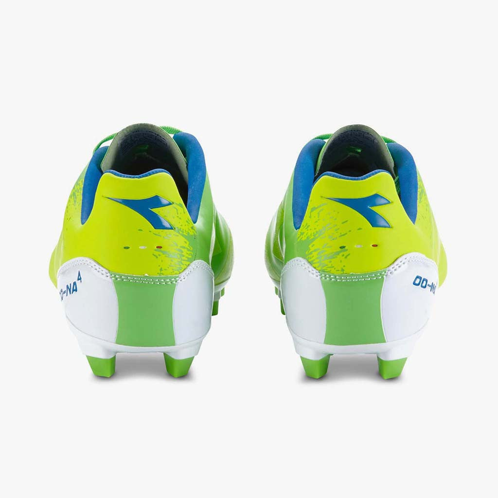 Diadora DD-NA R LPU FG soccer cleats yellow blue pair rv