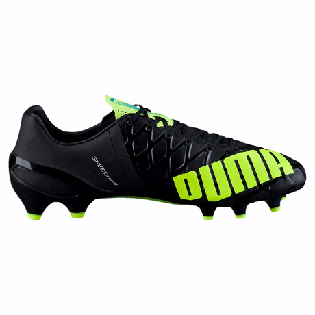 Puma evoSpeed 1.4 FG soccer cleats FG black yellow lv