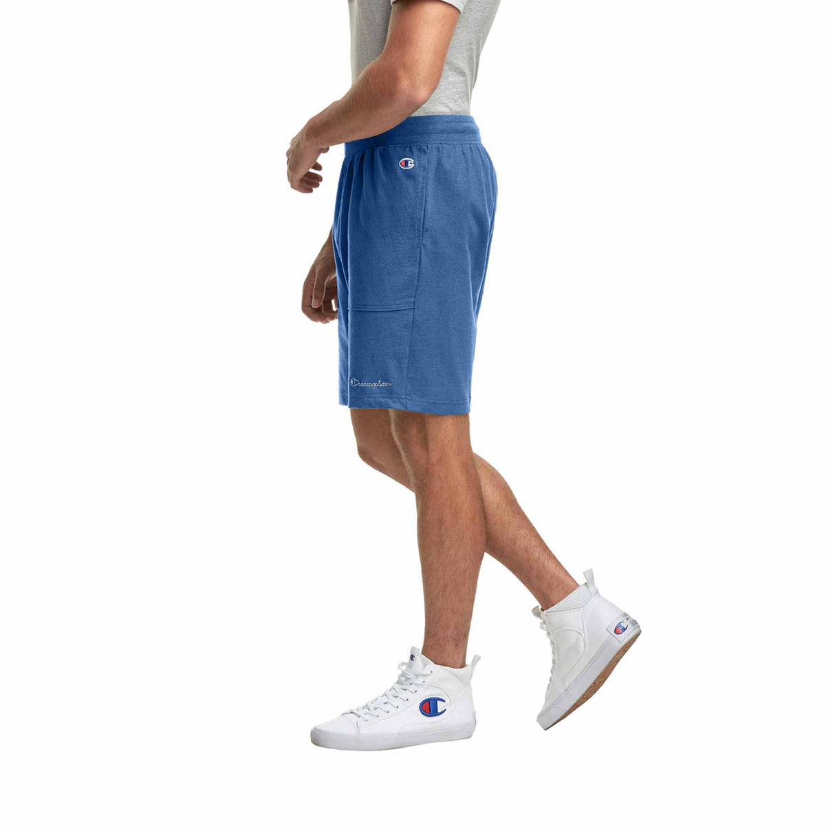 Champion 7 Inch Middleweight Short sport pour homme Shield Blue vue de côté