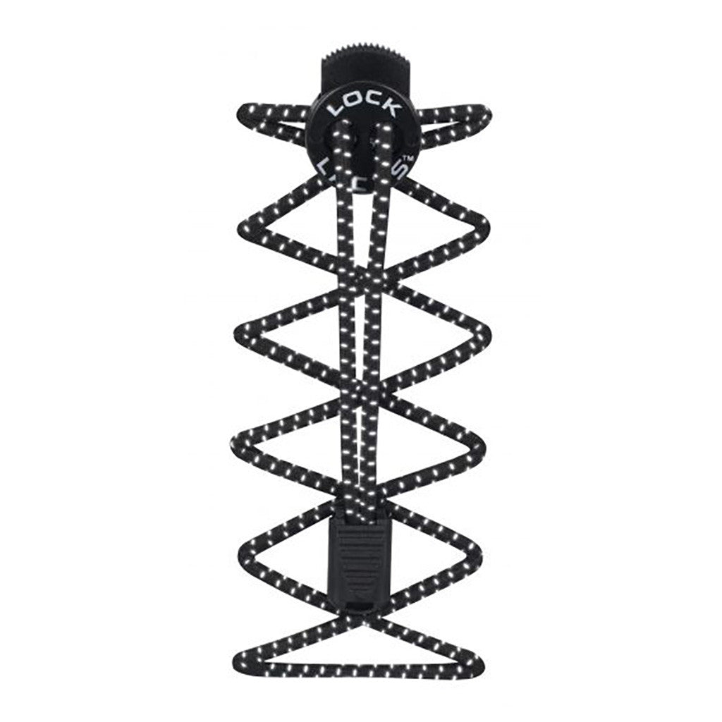 Nathan Lock Laces™ reflective black 2
