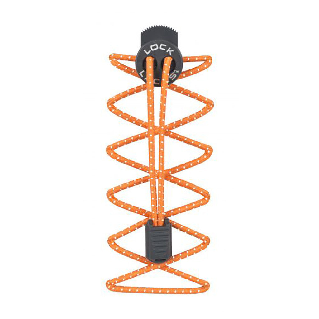 Nathan Lock Laces™ reflective orange