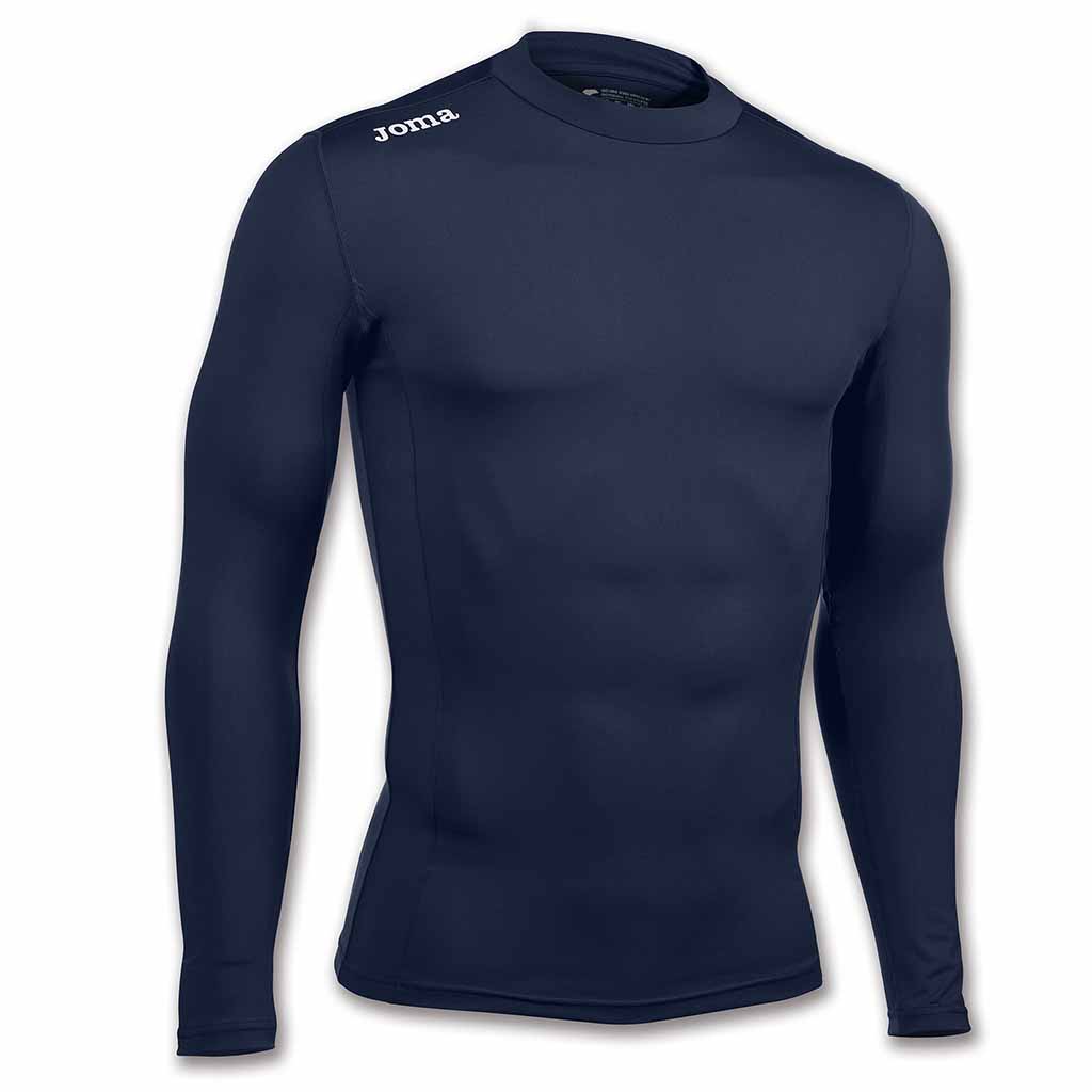 JOMA Brama Academy maillot thermique de compression sport manches longues marine
