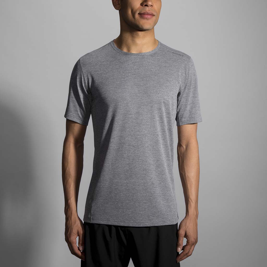Brooks Ghost T-shirt de course a pied pour homme gris lv