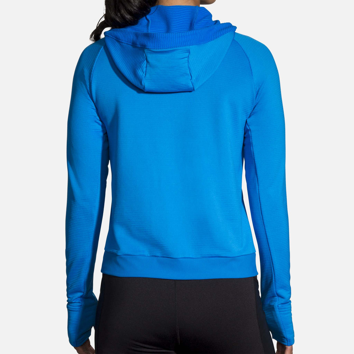 Brooks Notch Thermal Hoodie chandail de course à pied blue bolt femme dos