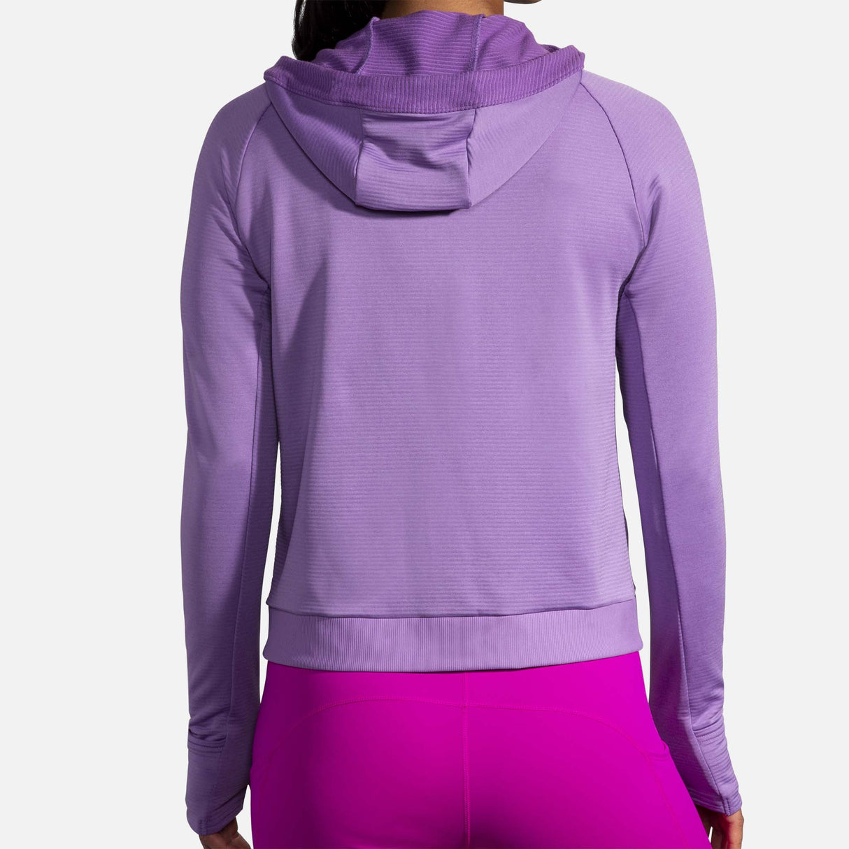 Brooks Notch Thermal Hoodie chandail de course à pied heliotrope femme dos