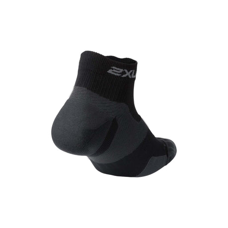 2XU 1/4 Crew Vectr Cushion run socks black titatinum talon