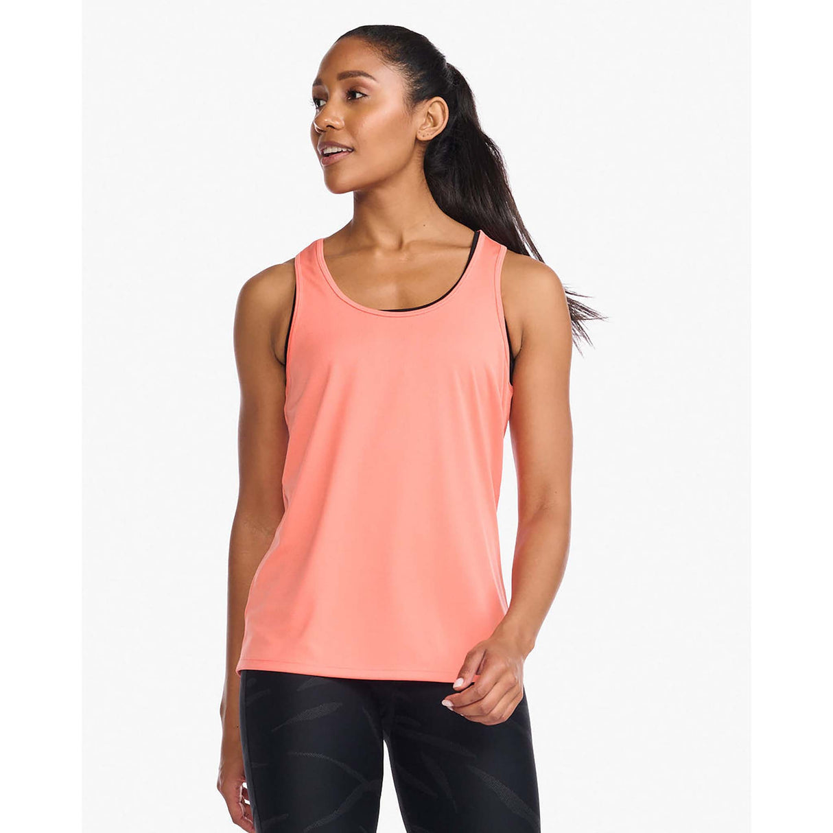 2XU Aero Singlet camisole de course à pied hyper coral femme