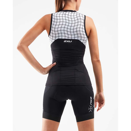 2XU Compress Tri  noir chrome dos