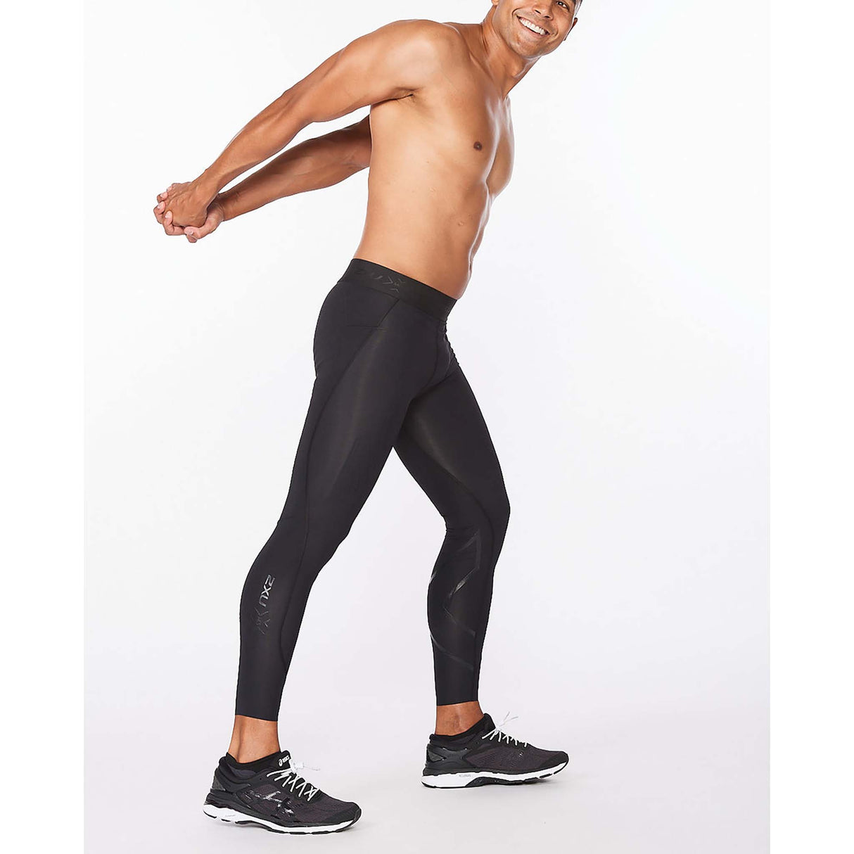 2XU Force Compression leggings de course tout noir homme lateral