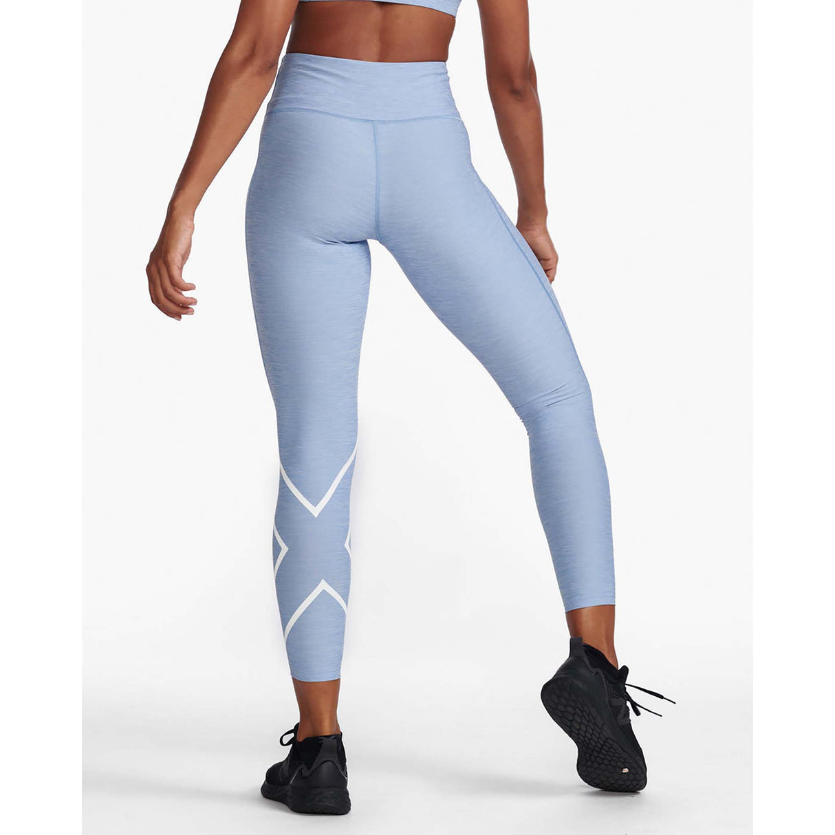 2XU Motion Print Hi-Rise Compression Tights leggings bleu femme dos