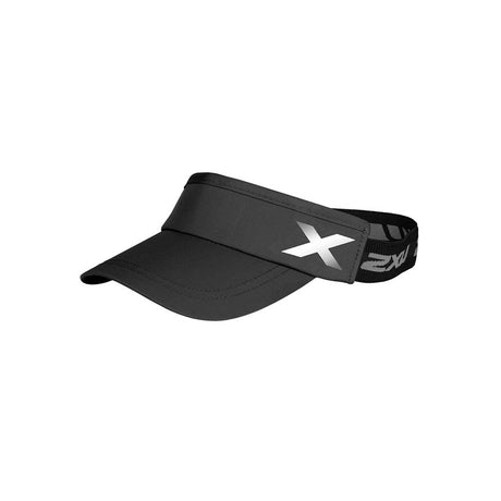 2XU Performance casquette visière de course à pied noir
