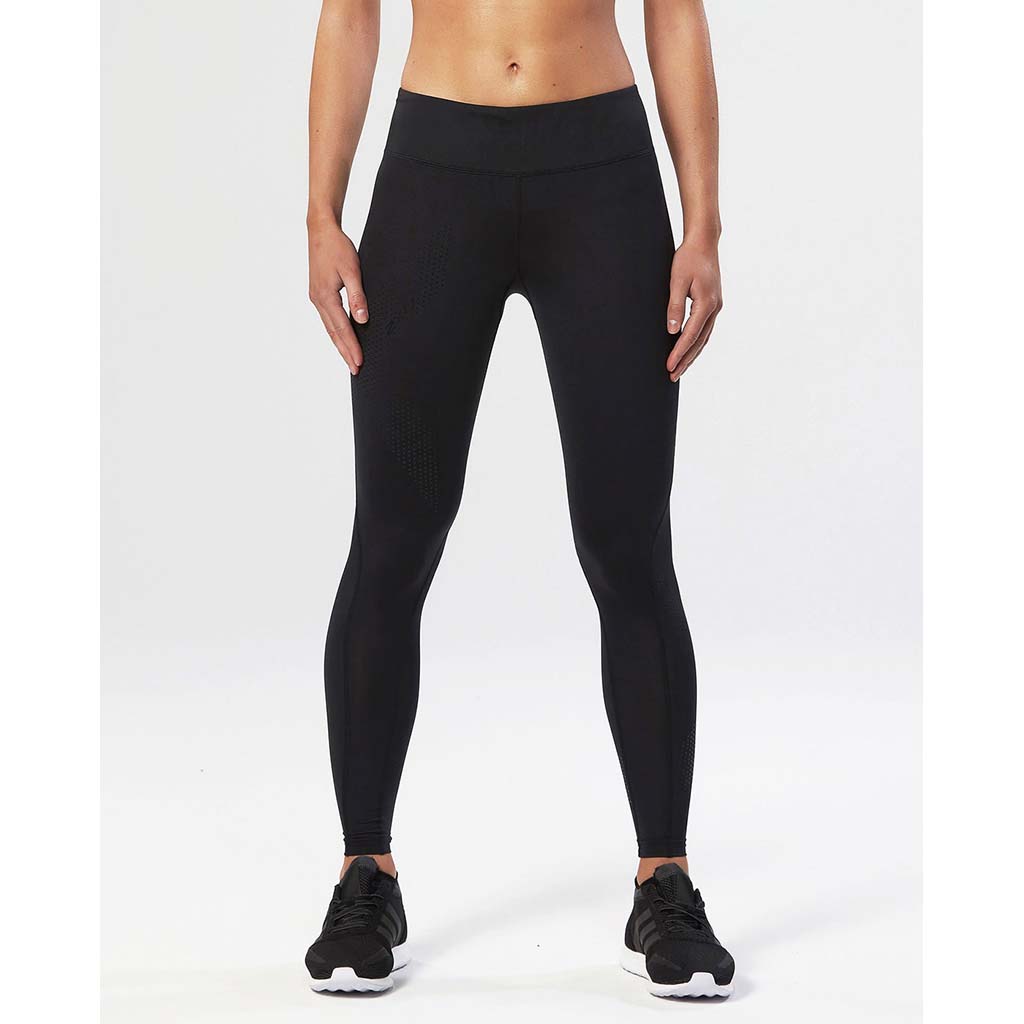 2XU legging de compression taille mi-haute de course à pied femme logo pointillé lv2