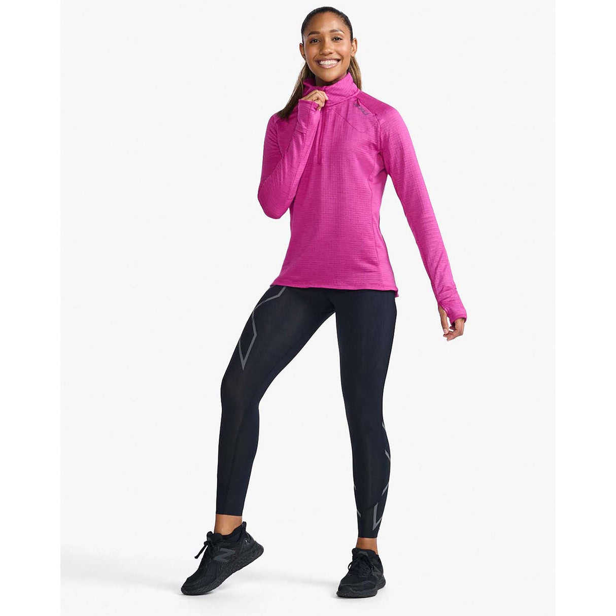 2XU 2XU chandail à manches longues Ignition 1/4 Zip pour femme