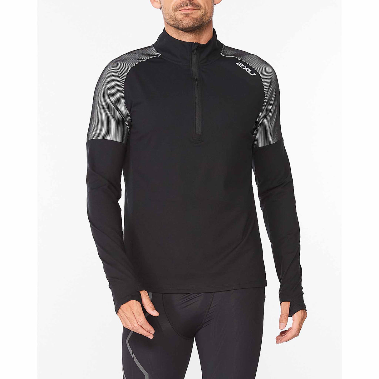 2XU 2XU chandail manches longues Light Speed 1/2 Zip de course pour homme