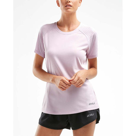 2XU XVent t-shirt sport à manches courtes winsome orchid pour femme lv1