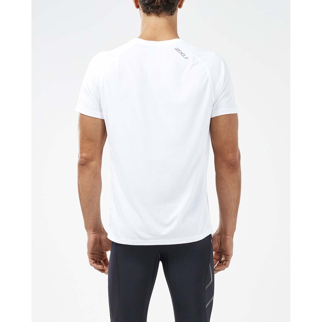 2XU XVent T-shirt sport et course à pied blanc pour homme rv