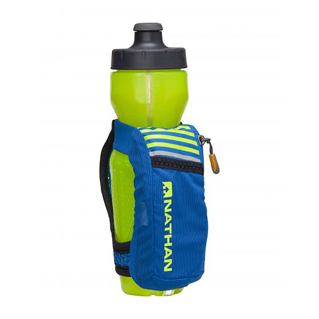 Bouteille d'hydratation de course à pied Nathan VaporMax Plus jaune bleu