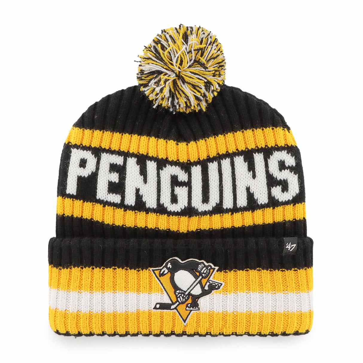 47 Brand 47 Brand Tuque a pompon Bering NHL Pittsburgh Penguins