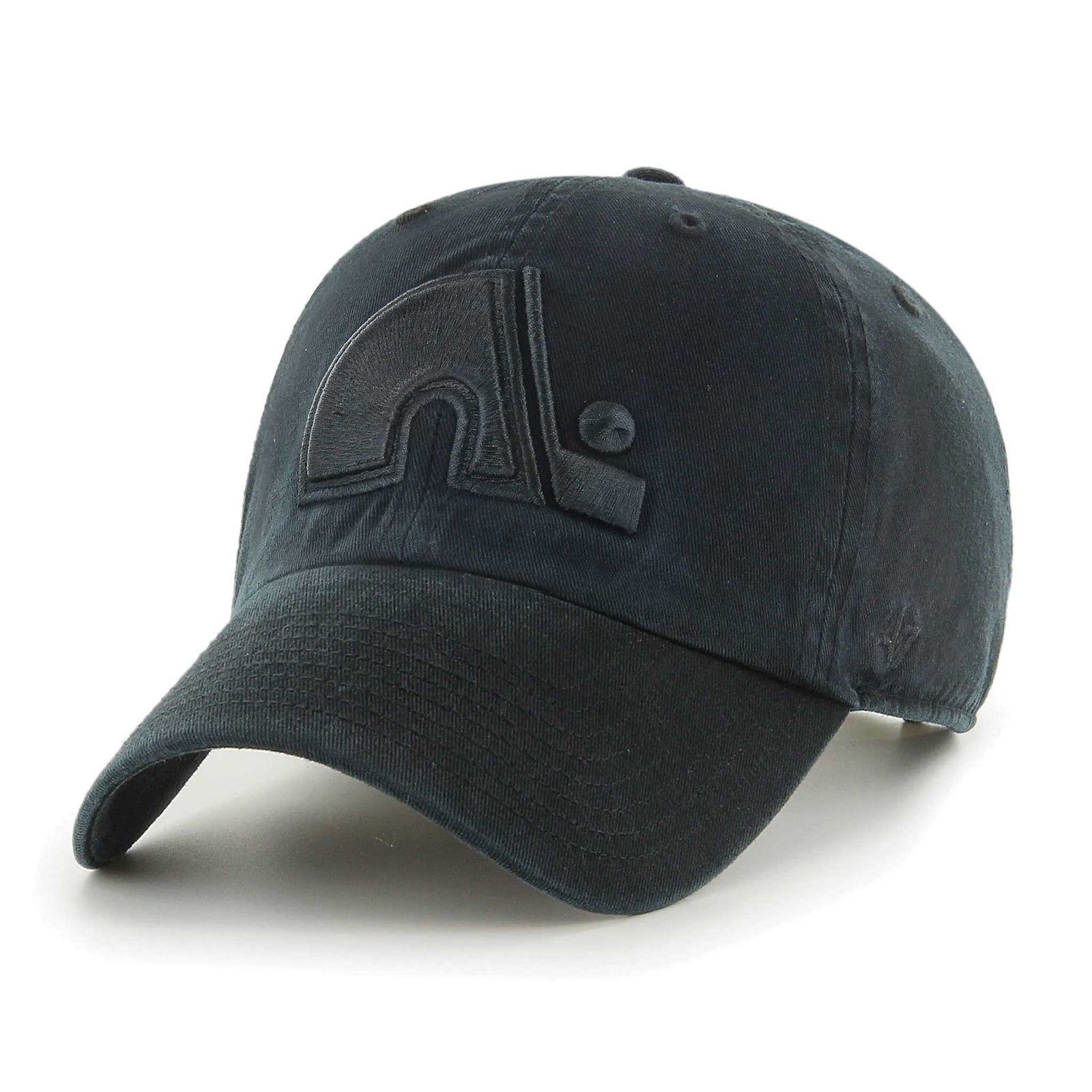 47 Brand Casquette 47 Brand Black On Black Clean Up NHL Quebec Nordiques