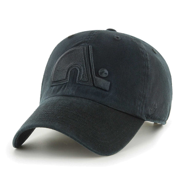 47 Brand Casquette 47 Brand Black On Black Clean Up NHL Quebec Nordiques
