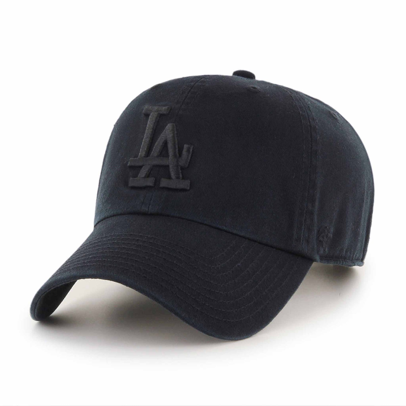47 Brand Casquette 47 Brand Clean Up Black On Black MLB Los Angeles Dodgers