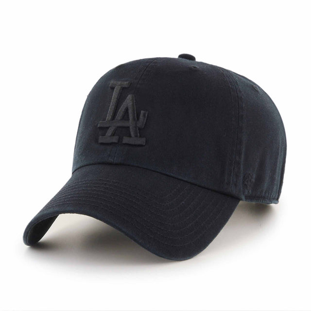 47 Brand Casquette 47 Brand Clean Up Black On Black MLB Los Angeles Dodgers