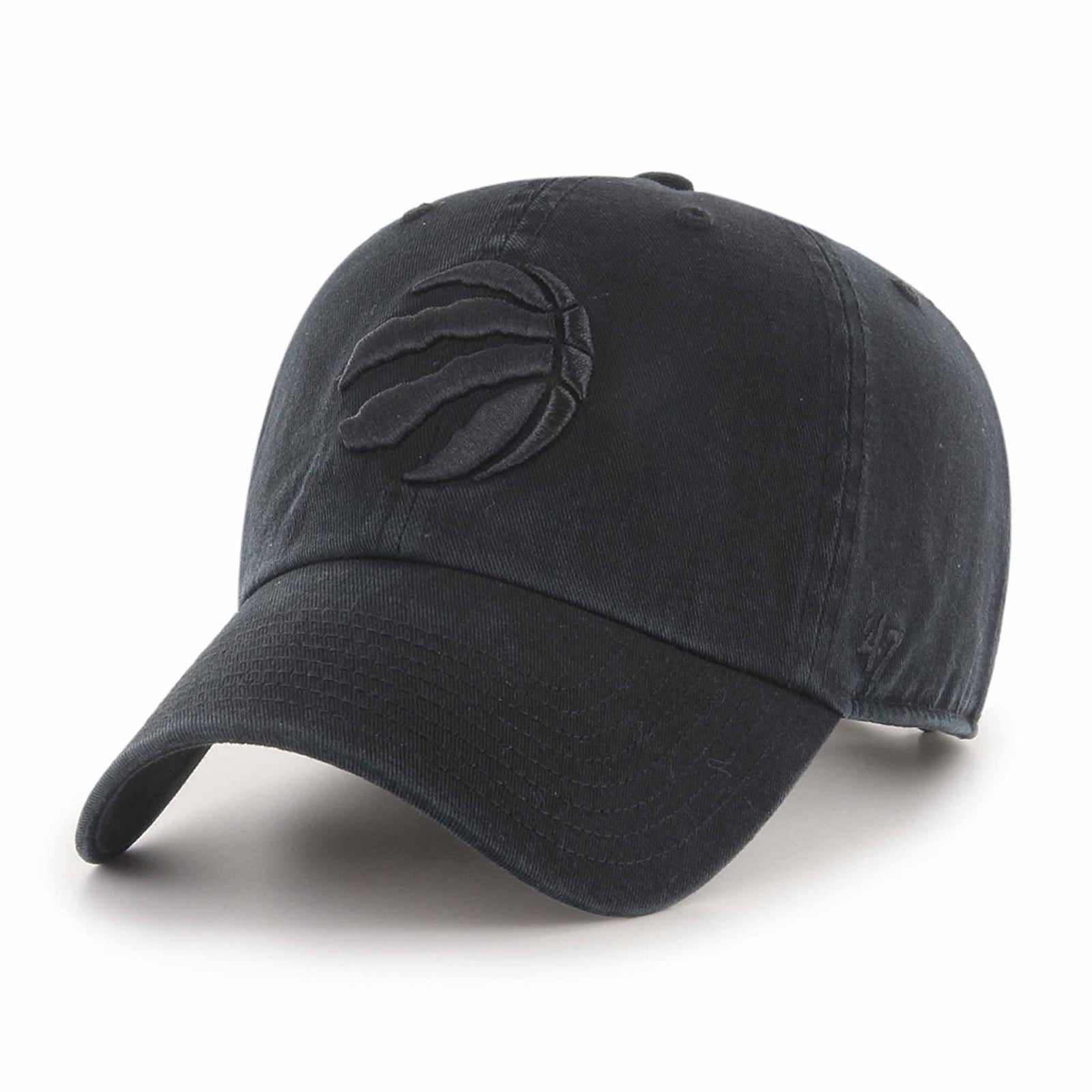 47 Brand Casquette 47 Brand Clean Up NBA Toronto Raptors Black On Black