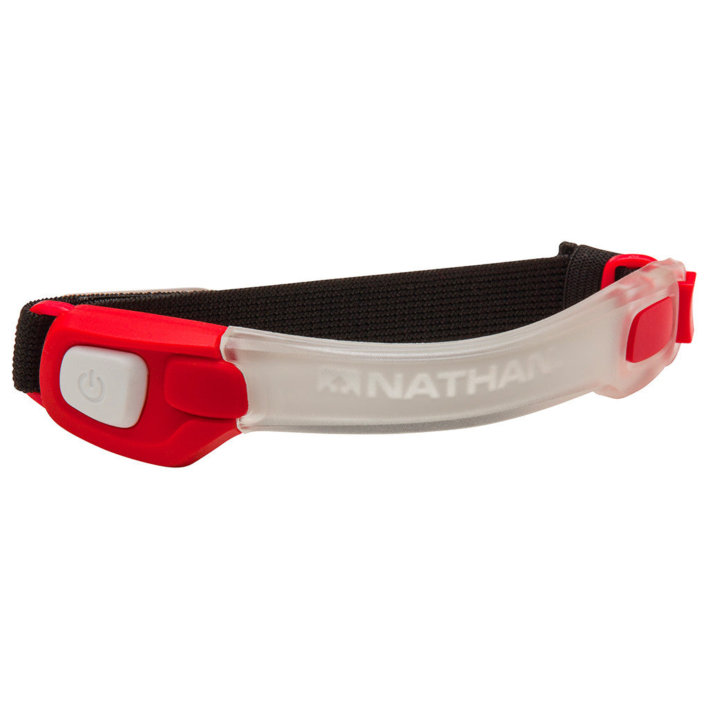 Bandeau de visibilité Nathan Light Bender LED armband light rouge Soccer Sport Fitness