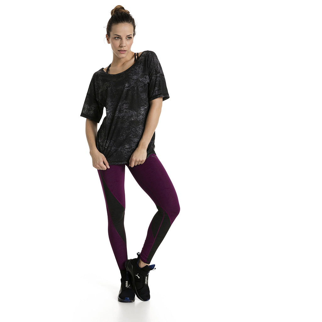 Puma Active Training Clash women's tights purple mode 3 Soccer Sport Fitness