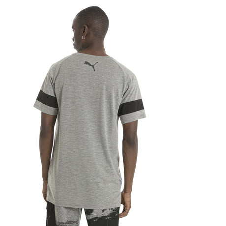 T-shirt homme Puma Active Training Energy à manches raglan gris chiné mode 1 Soccer Sport Fitness