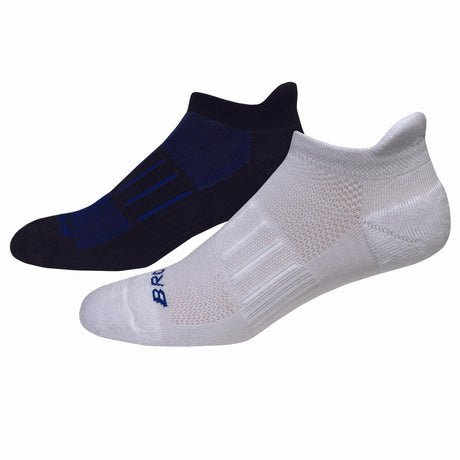 Brooks Ghost Midweight 2-Pack chaussettes de course a pied unisexe blanc bleu noir