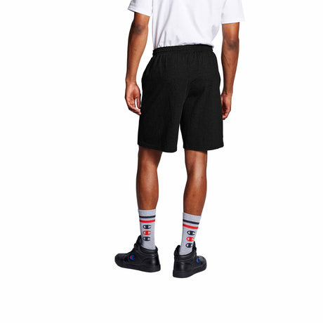 Classic 9 Inch Graphic Jersey Short sport pour homme noir vue de dos