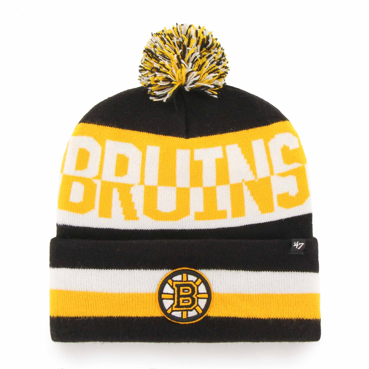 tuque à pompom bruins boston