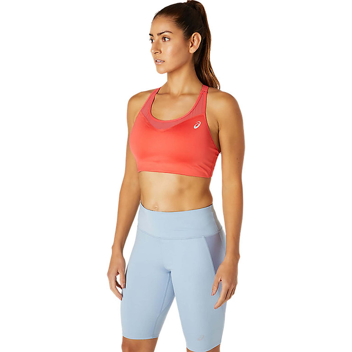 ASICS Core Run bra top de sport pink grapefruit femme live