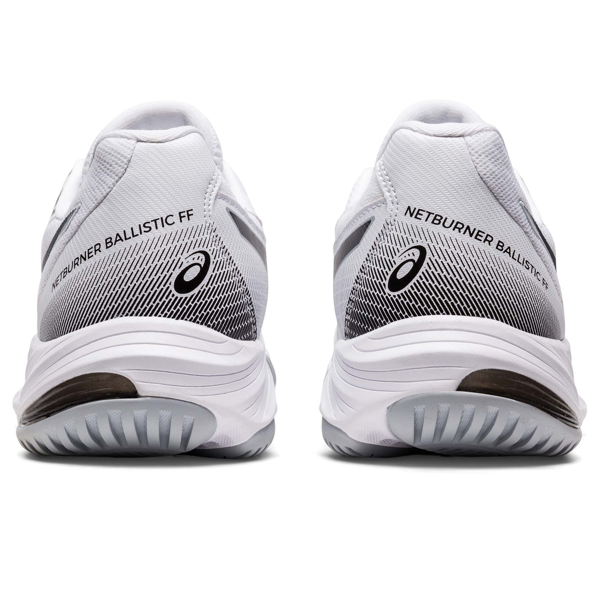 ASICS Netburner Ballistic FF 3 chaussures de volley-ball pour femme blanc noir talons