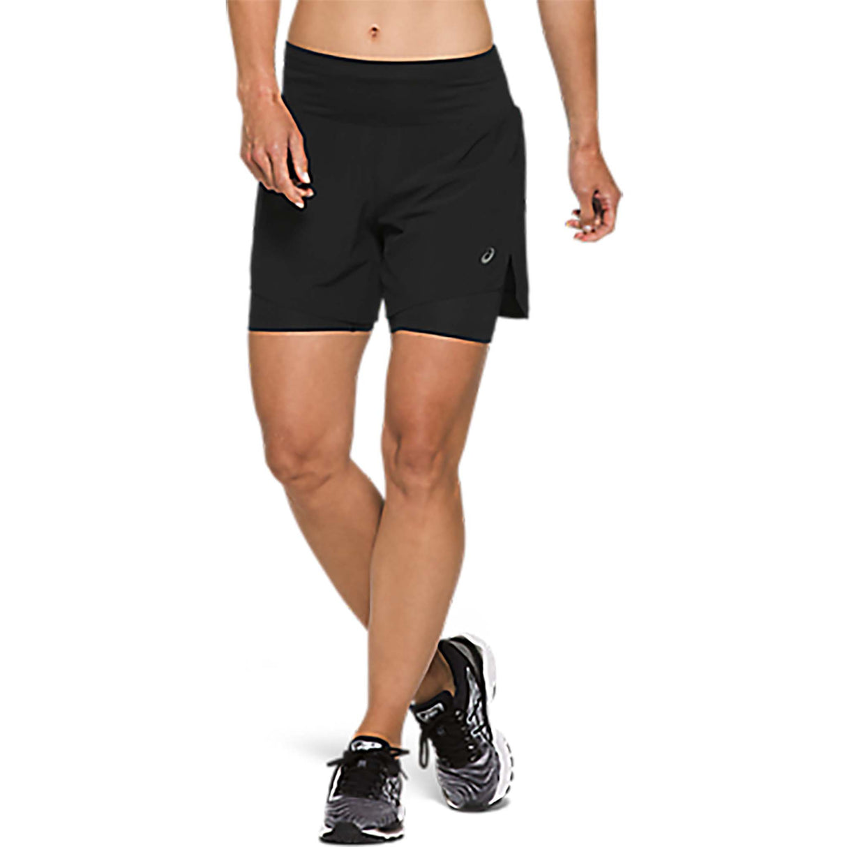 Short de course à pied pour femme ASICS Road 2-N-1 5.5 po noir