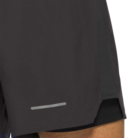 ASICS Road 5" short de course graphite grey homme ventilation