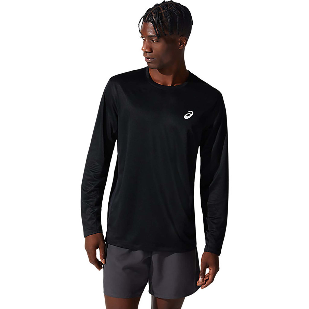 ASICS Silver T-shirt à manches longues de course noir homme