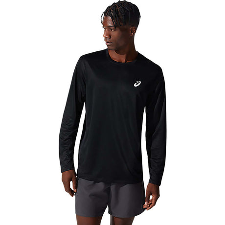 ASICS Silver T-shirt à manches longues de course noir homme
