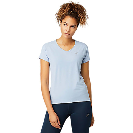 ASICS t-shirt mist a manches courtes a col en V pour femme