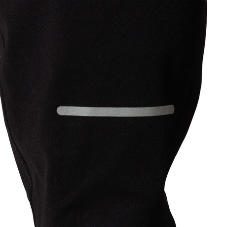 Pantalons collants de course à pied ASICS Windblock noir pour homme bande reflechissante