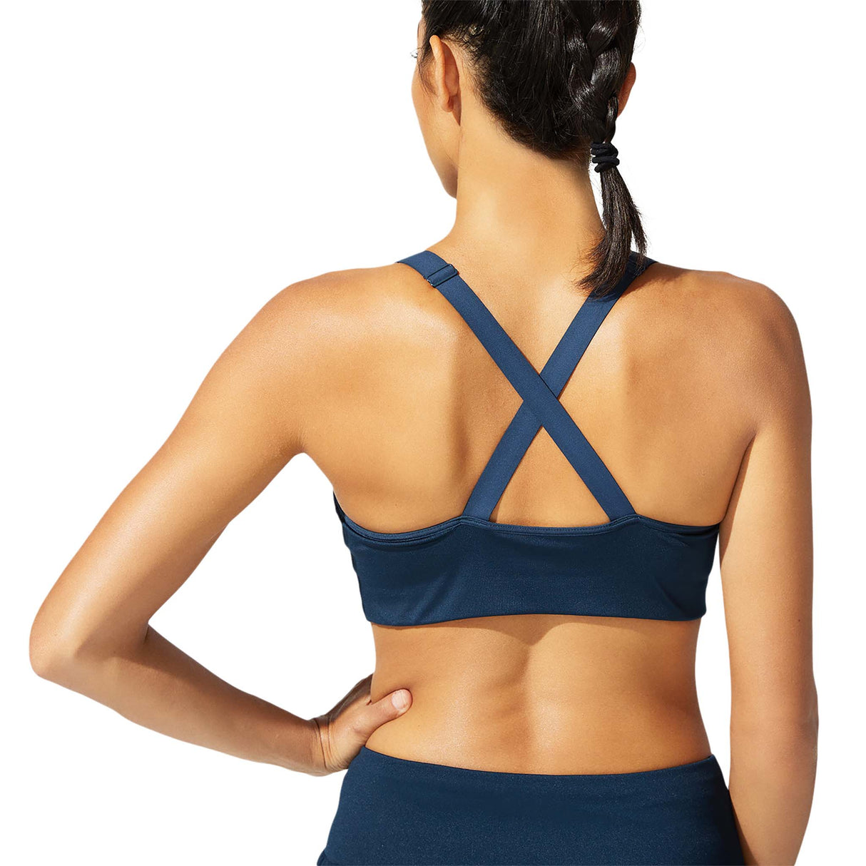 Asics Core Run soutien-gorge de course à pied bleu bretelles