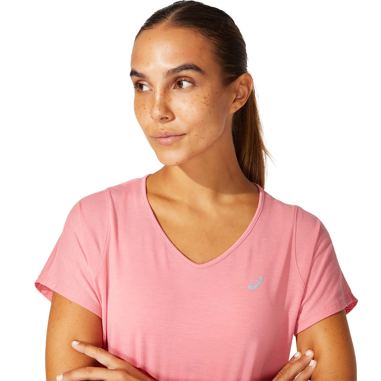 ASICS t-shirt peche a manches courtes a col en V pour femme vue 2