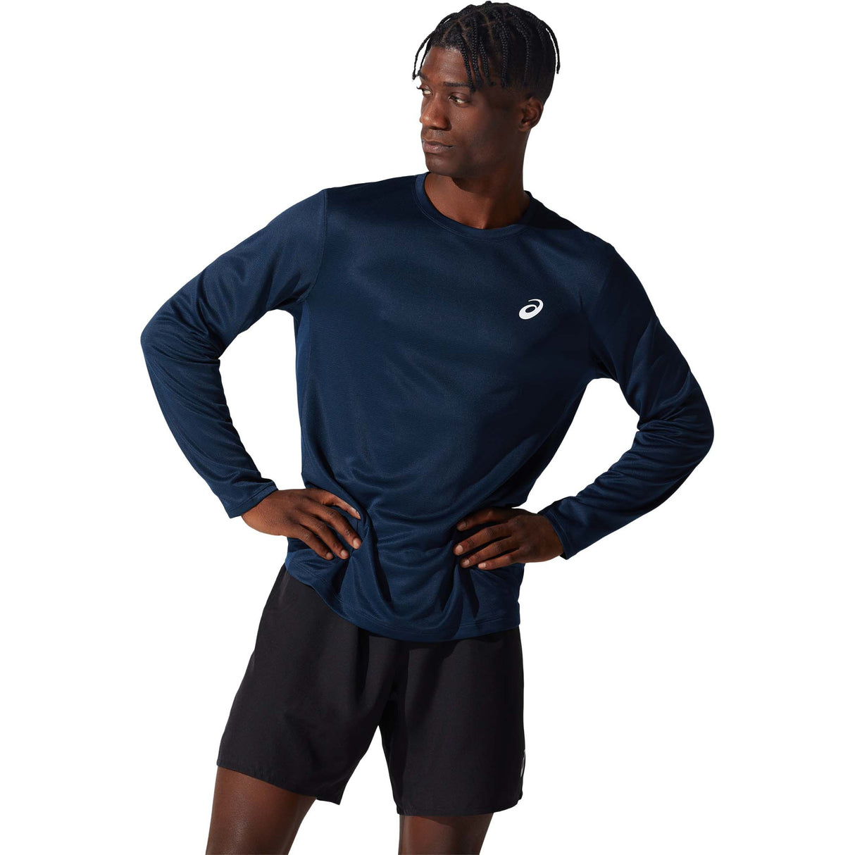 ASICS ASICS Silver T-shirt sport à manches longues de course à pied homme