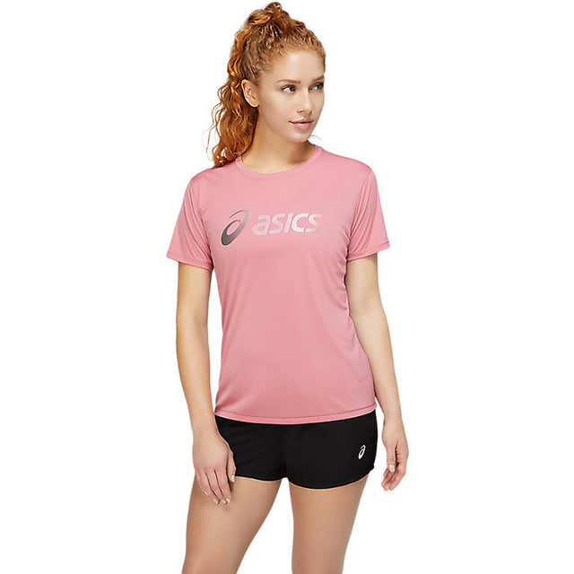 ASICS ASICS Silver t-shirt Nagare col rond à manches courtes femme