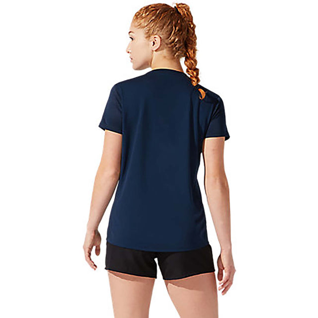 ASICS ASICS Silver t-shirt de course à pied à manches courtes pour femme