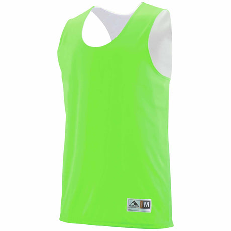 Augusta Sportswear camisole de basketball réversible - Lime / Blanc