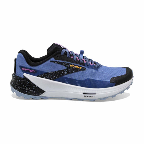 Brooks Catamount 2 chaussures de course à pied trail femme - Bleu / Noir / Jaune