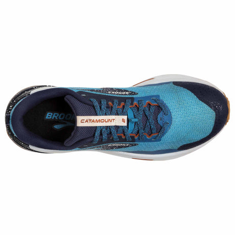 Brooks Catamount 2 chaussures de course à pied trail homme - Peacoat/Atomic Blue/Rooibos